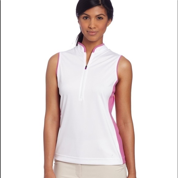 Izod 1/4 Zip Green and Navy Golf Shirt Size M - Picture 8 of 8